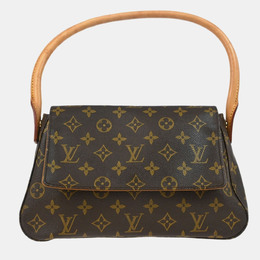 Louis Vuitton: Коричневая сумка  Looping