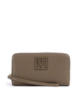 Armani Exchange: Коричневый кошелёк 