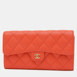 Chanel: Оранжевый кошелёк 