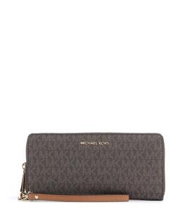 Michael Kors: Коричневый кошелёк  Jet Set