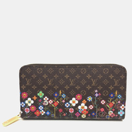 Louis Vuitton: Коричневый кошелёк 