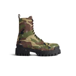 Balenciaga: Тёмные ботинки  Strike 20