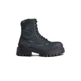 Balenciaga: Чёрные ботинки  Strike 20