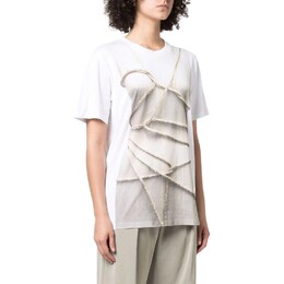 MM6 Maison Margiela: Белая футболка 