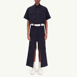 MM6 Maison Margiela: Чёрная рубашка 