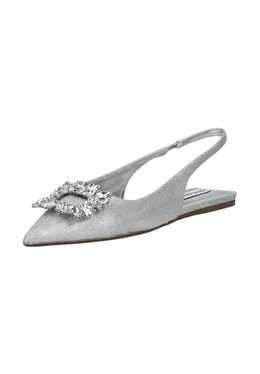 Steve Madden: Серебристые балетки 