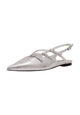 Steve Madden: Серебристые балетки 