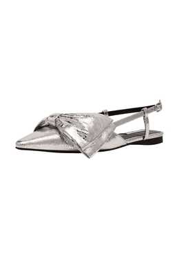 Steve Madden: Серебристые балетки 