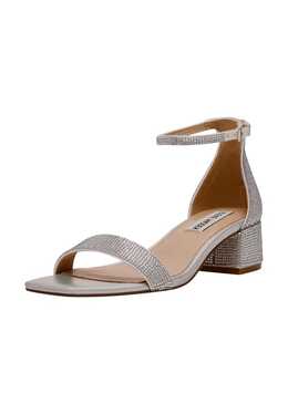 Steve Madden: Серебристые сандалии 