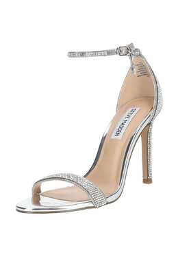 Steve Madden: Серебристые сандалии 