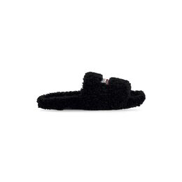 Balenciaga: Чёрные сандалии  Furry