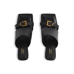 Balenciaga: Чёрные сандалии 