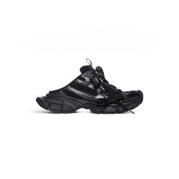 Balenciaga: Чёрные сабо 