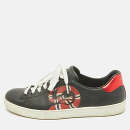 Gucci: Чёрные кроссовки  Kingsnake