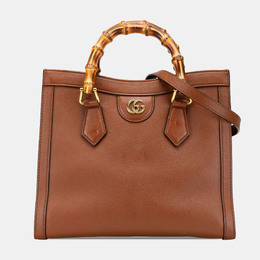 Gucci: Коричневая сумка  Bamboo