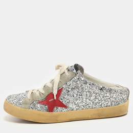 Golden Goose: Серебристые кроссовки  Superstar