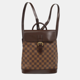 Louis Vuitton: Коричневый рюкзак 