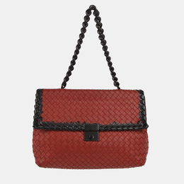 Bottega Veneta: Красная сумка  Intrecciato