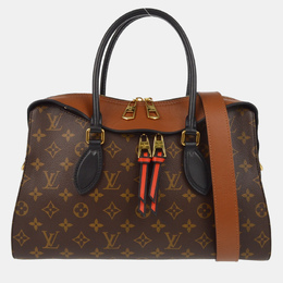 Louis Vuitton: Коричневая сумка-шоппер 