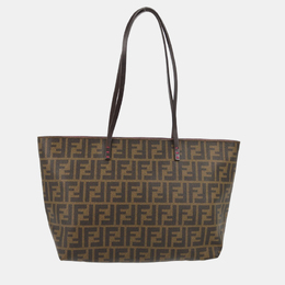 Fendi: Коричневая сумка-шоппер  Zucca
