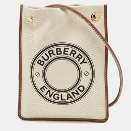 Burberry: Коричневая сумка через плечо 