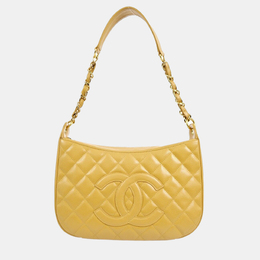 Chanel: Бежевая сумка 