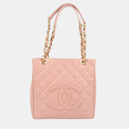 Chanel: Розовая сумка-шоппер 