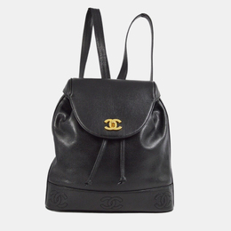 Chanel: Чёрный рюкзак 