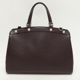 Louis Vuitton: Бордовая сумка  Épi