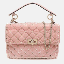 Valentino: Розовая сумка  Rockstud Spike