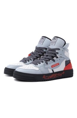 Off-White: Голубые кеды  Off Court