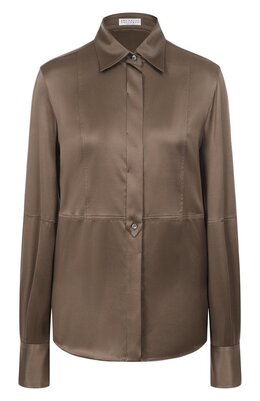 Brunello Cucinelli: Атласная блуза 