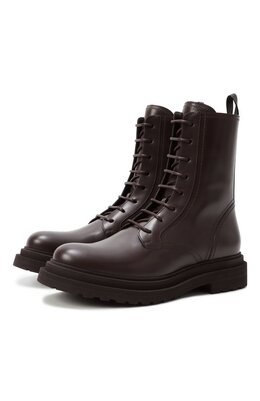 Brunello Cucinelli: Коричневые ботинки 