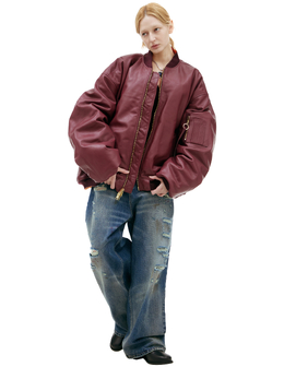 VETEMENTS: Кожаная куртка 