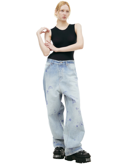 VETEMENTS: Джинсы с принтом 