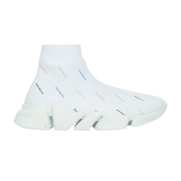 Balenciaga: Белые кроссовки  Speed.2