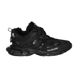 Balenciaga: Чёрные кроссовки  Track