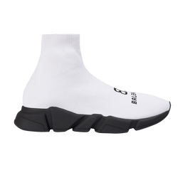 Balenciaga: Белые кроссовки  Speed Trainer