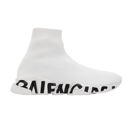 Balenciaga: Белые кроссовки  Speed