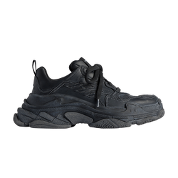 Balenciaga: Чёрные кроссовки  Triple S