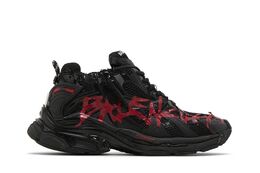 Balenciaga: Чёрные кроссовки  Runner