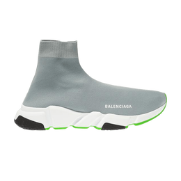 Balenciaga: Зелёные кроссовки  Speed Trainer