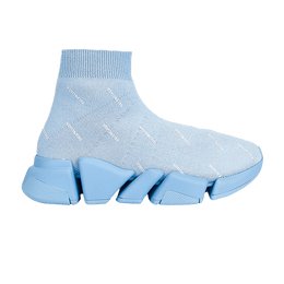 Balenciaga: Голубые кроссовки  Speed.2
