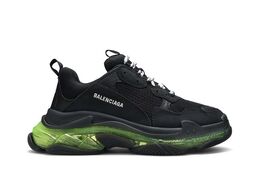 Balenciaga: Чёрные кроссовки  Triple S