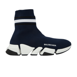Balenciaga: Синие кроссовки  Speed.2