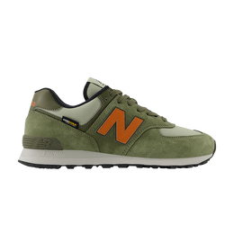 New Balance: Тёмные кроссовки  574
