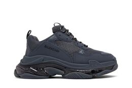 Balenciaga: Голубые кроссовки  Triple S