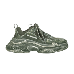 Balenciaga: Тёмные кроссовки  Triple S