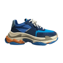 Balenciaga: Синие кроссовки  Triple S