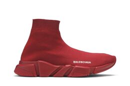Balenciaga: Красные кроссовки  Speed Trainer